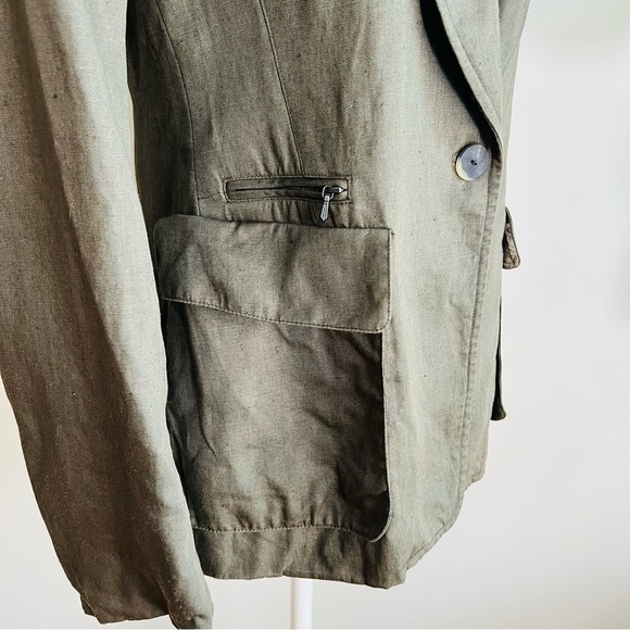 Lafayette 148 linen blazer with pockets - Picture 4 of 9